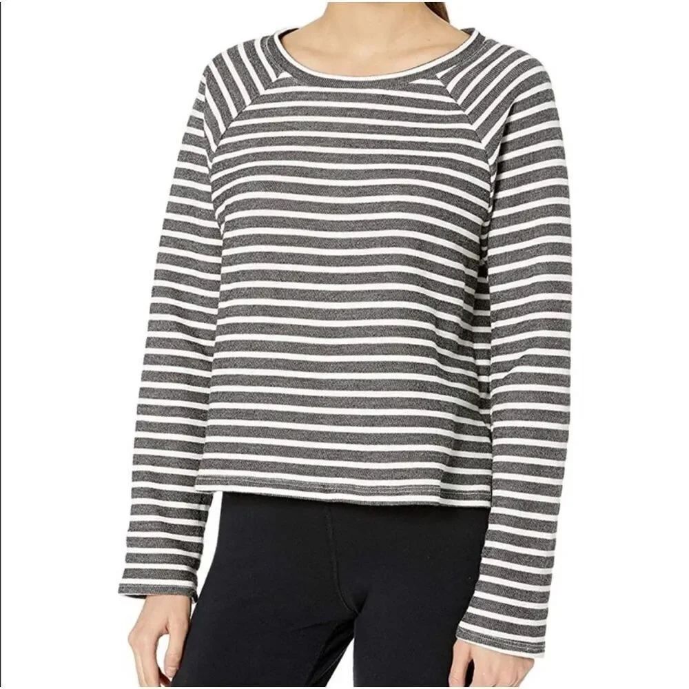 Beyond Yoga Striped Live Out Loud Sweatshirt
